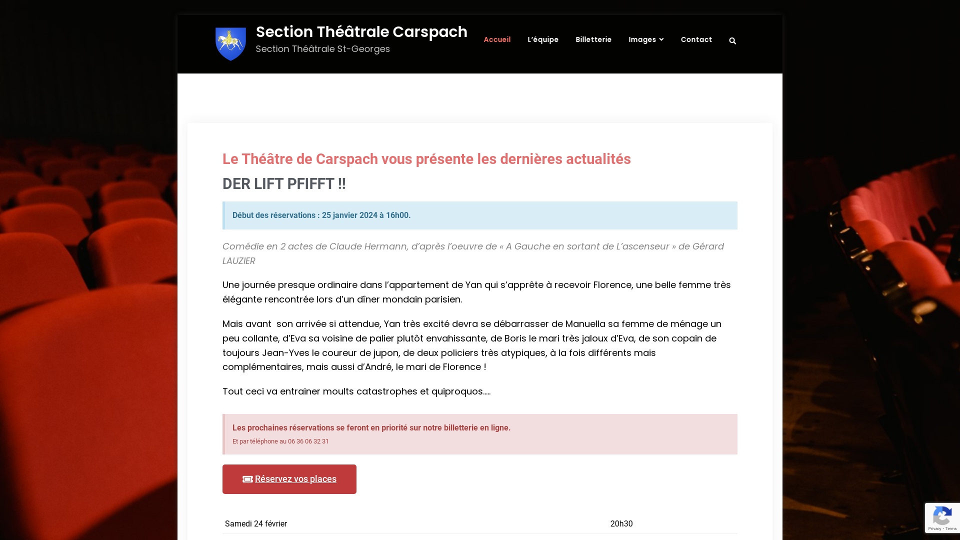 Théâtre Alsacien de Carspach - Création site internet Alsace