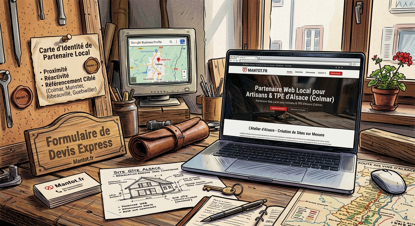 Création de site web à Colmar : trouver un développeur local et réactif