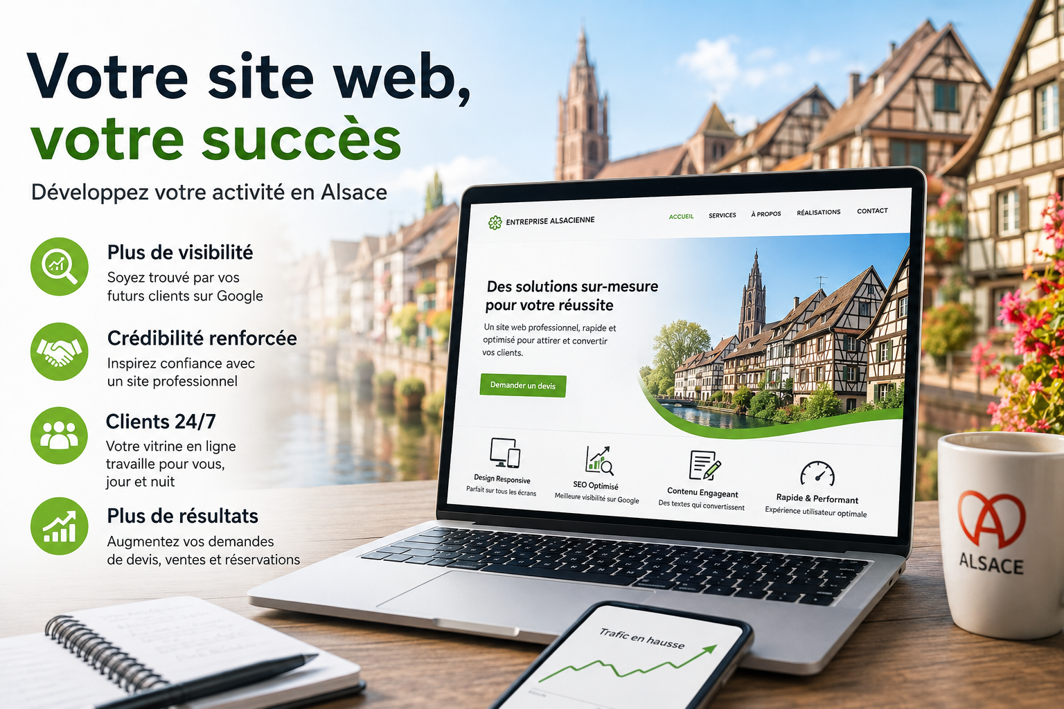 Étude de cas : Comment un site internet booste le chiffre d'affaires des entreprises alsaciennes